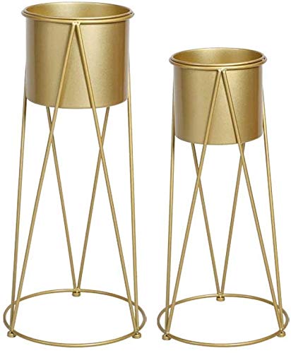 Ezzu Crafts Set of 2 Plant Stand,Flower Stand Wrought Iron Flower Stand, Floor-Standing Plant Flower Stand Indoor Living Room Balcony Decoration Display Stand, Color Gold (B089LZ8YKP) Amazon Price History, Amazon Price Tracker