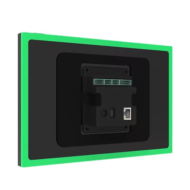 Image of 10.1 Inch Android 14 Smart Home Wall Mount Tablet with POE, WiFi 6, LED Lights, MQTT, RS-232, Proximity Sensor, 4GB /8GB RAM, 64GB ROM (Black, 64, GB, 8)