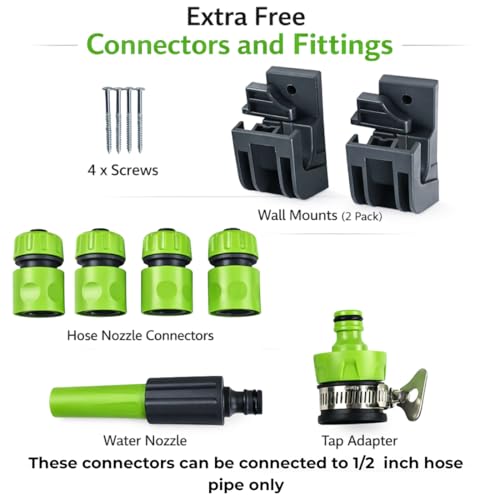 Image of Vinka Hose Reel Stand (Plastic) Complete Set for Holding Water Pipe of 1 /2(inch) 100 Mtr. Easy Winding Rewinding. Saves Pipe from Cuts, Kinking, Breakages and extends life of Water Pipes