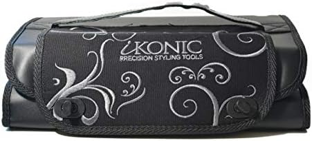 IKONIC Travel Case for Hair Tools – Large Curling wand and Flat Iron Travel Case with Removable Make Up and Accessories Pouches
