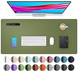 Aothia Desk Protector Mat, Mouse Pad, Non-Slip Waterproof PU Leather Desk Blotter, Laptop, Writing...