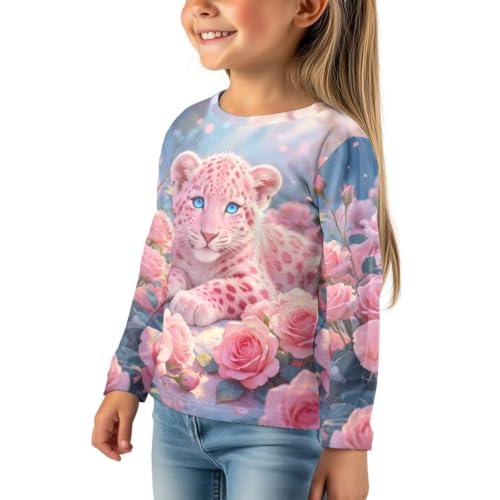 Image of WELLFLYHOM Long Sleeve T-Shirt for Boys Girls 3-16 Years Old Tee Tops Crewneck Pullover Shirts Fall Outfits
