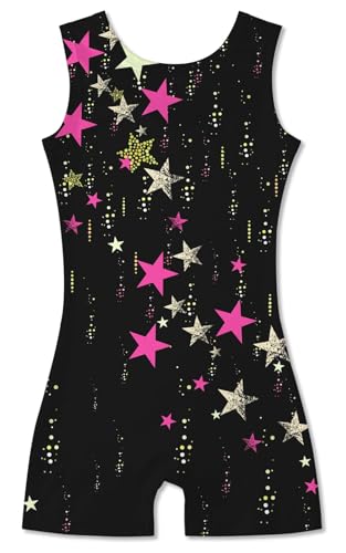 Idgreatim Girl's Star Gymnastics Leotard 7-8 Years