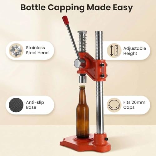 Machine à capsuler bière manuelle pour sécuriser vos bouteilles de 26mm - 4