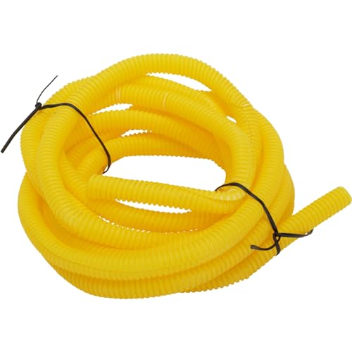Split Wire Loom Conduit Tubing, 3/8 Inch Diameter, 12 Ft. Long, Yellow
