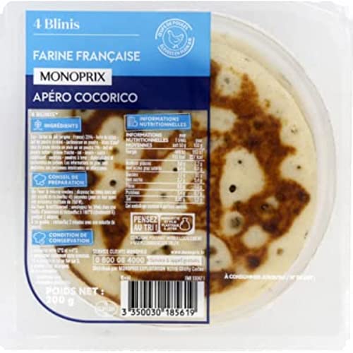 Monoprix Blinis - La barquette de 4, 200g