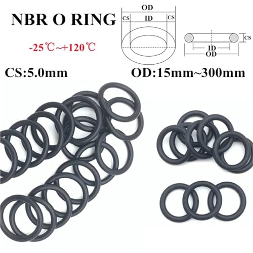 10 ubN OO bV[ CS 5mm Oa 100mm ~ 200mm NBR ԗpjgS ی^ O^ ϕH ϖ V[KXPbg(OD 130MM CS 5MM_5MM X10PCS)