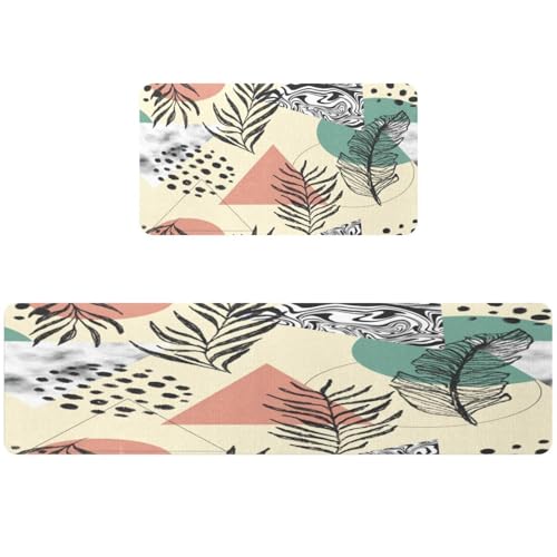Tapete de cocina de mármol abstracto con acabado premium textil 2