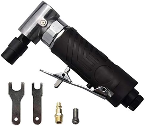 1/4-Inches angle air die grinder with rubber sleeve, mini air angle die grinder, pneumatic angle die grinder, 90 degree angled air die grinder, edge series air angle die grinder