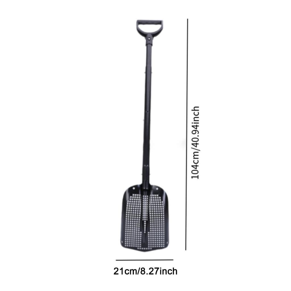 Scolapietre Scolapietre Setaccio Sabbia Badile Alluminio Ergonomico Manico Lungo Adatto a Caccia al Tesoro Spiaggia Pulizia Giardino Fattoria