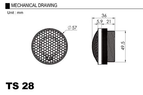 Amazon.co.jp: 28mmソフトドームトゥイーター : 車＆バイク