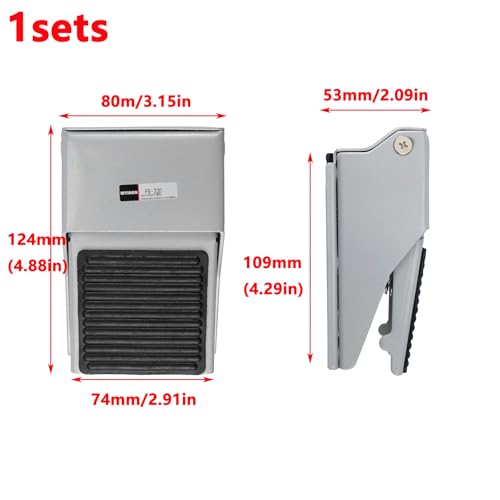 Antrader Pedal de válvula pneumática, 1/10.2 cm NPT rosca de borracha antiderrapante controle de pre