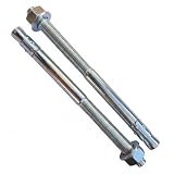 Pernos de Anclaje M16 x 220 mm (2 uds) | Acero Galvanizado | Anclajes Macho para Hormigón y Construcción