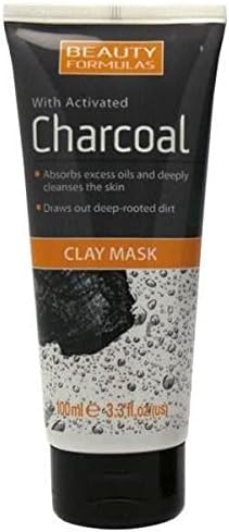 SIX PACKS of Beauty Formulas With Activated Charcoal Clay Mask 100ml
