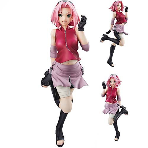 Haruno Sakura - Figura de anime de PVC, colección de adornos para decoración de escritorio, regalo de cumpleaños, 21 cm Cover