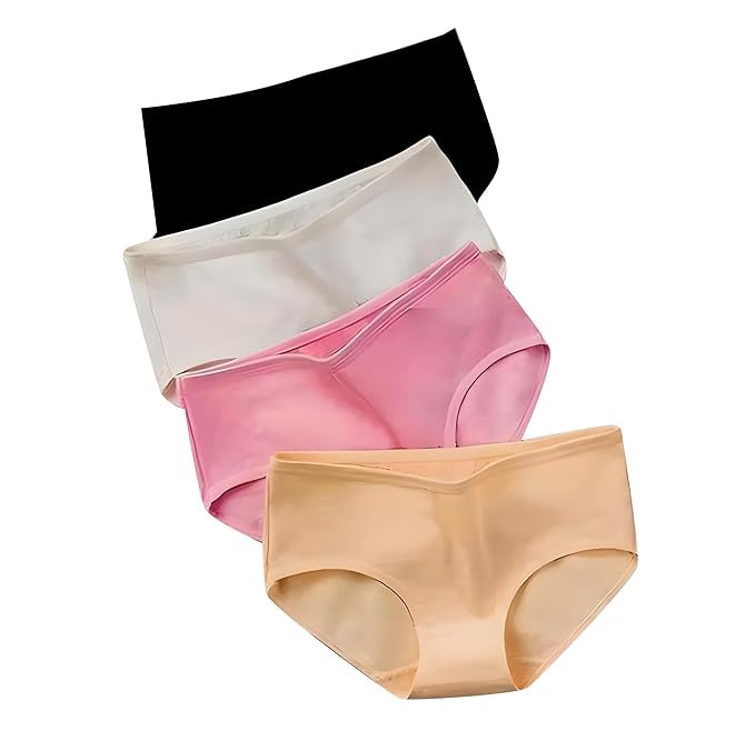 SunFlux® Women's Cotton Plain String Breathable Hipster Panties - Stretchable Multicolor Seamless Bikini Briefs-image-18