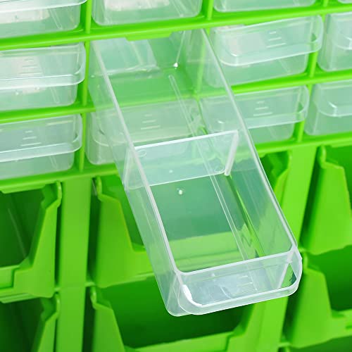 DURHAND Plastic 39 Drawer Parts Organiser Wall Mount Storage Cabinet Garage Small Nuts Bolts Tool Clear 8 DURHAND Plastic 39 Drawer Parts Organiser Wall Mount Storage Cabinet Garage Small Nuts Bolts Tool Clear - Image 8