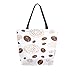 Produktbild Kaffeebohnen Duftende Tragbare Große Doppelseitige Casual Canvas Tragetaschen Handtasche Schulter Wiederverwendbare Einkaufstaschen Reisetasche Für Frauen Männer Lebensmittelgeschäft Reise