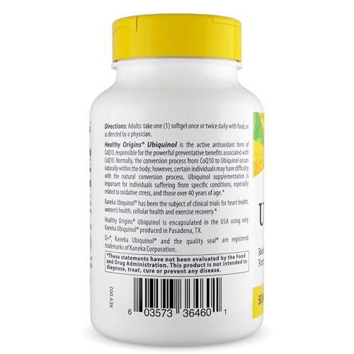 Healthy Origins Ubiquinol CoQ10 50mg