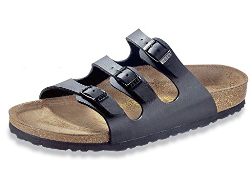 Image of Birkenstock womens Florida in Black from Birko-Flor Sandals 38.0 EU W
