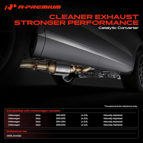 A-Premium Catalytic Converter with Gasket Kit Direct-Fit Compatible with Volkswagen Jetta 2012 2013 2014 2015 2.0L, E.P.A. Compliant by A-Premium - Used condition - Image 2