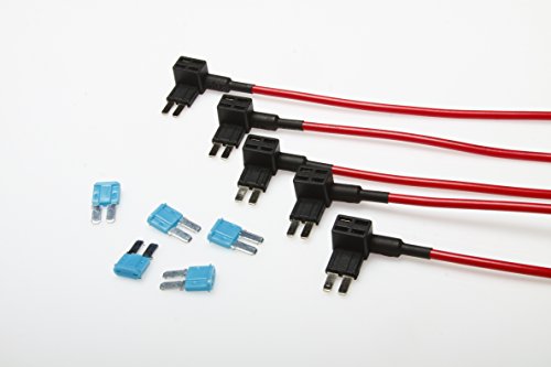 Wirenest Micro2 ATR Fuse Tap 16awg with 15A Fuse - 5 Pack