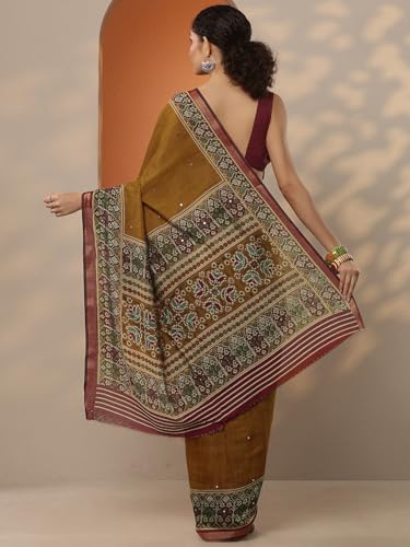 Image of Libas Silk Blend Womens Saree