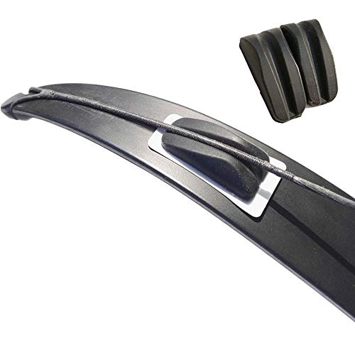 2 Pcs Recurve Bow Limbs Stabilizer Split Limb Dampener Rubber Vibration Dampener Shock Absorber Recurve Bow Accessory (Black)