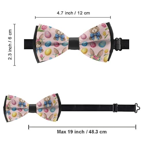 Supdreamc Wedding Pre-Tied Bow Tie, Men’s Adjustable Elegant Tuxedo Banquet Groomsmen Ceremony4
