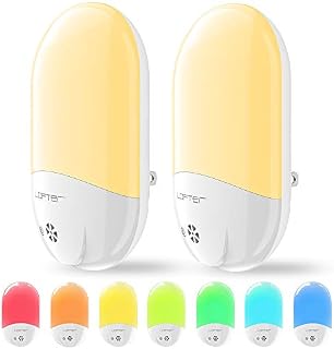 Plug-in Night Light for Kids, Compact RGB Color Changeable LED Night Lamp