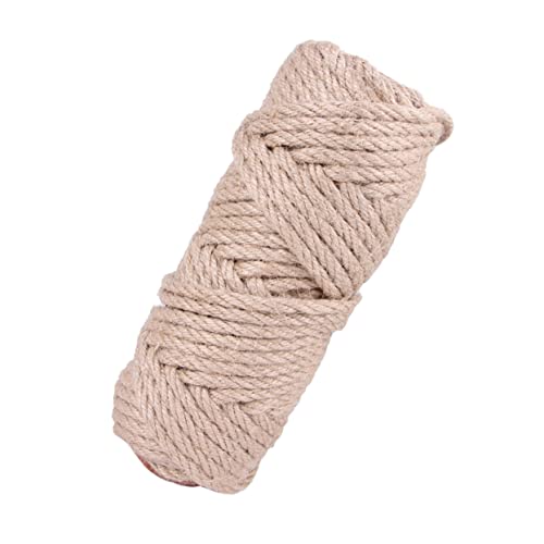 INOOMP ペット用麻紐 猫チェーン 役職 コーナー ダブル 猫インタラクティブ 猫用ロープ ロープのおもちゃ ペットのおもちゃの猫 猫の爪とぎ 猫の木用ロープ サイザル麻 Khaki