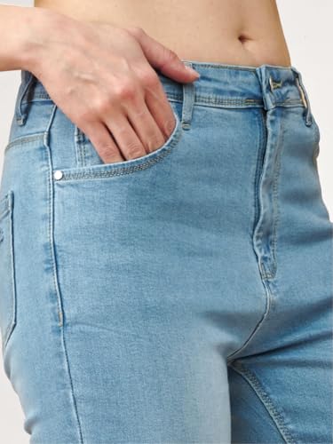 Image of Lyra Women's Mid-Rise Slimfit Ankle Length Jeans|Stretchable Fabric for Comfort|Trendy & Stylish Denim