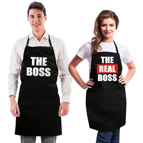 Funny Couple Aprons for Gift Birthday Wedding