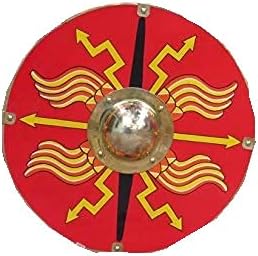 Nautical-Mart Roman Parma Shield - Red Medieval Viking Shield Roman