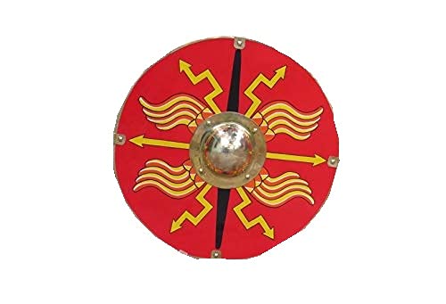 Nautical-Mart Roman Parma Shield - Red Medieval Viking Shield Roman