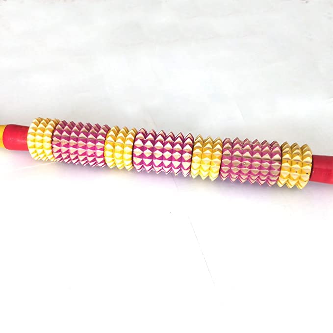 Ariosto Belan Shape Wood Acupressure Roller Stick Massager for Instant Muscle Pain Relief from Sore Muscle Ariosto Belan Shape Wood Acupressure Roller Stick Massager for Instant Muscle Pain Relief from Sore Muscle