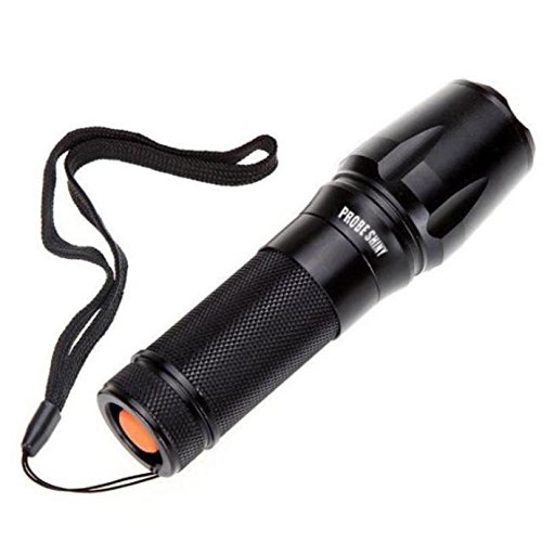ALLWORLD Super Light T6 LED Flashlight with Adjustable Focus Stretchable Tactical Torch with 5 Modes Aluminum Alloy 3000 Lumens Lamp
