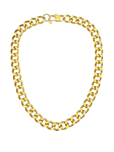 Collier cubain femme en argenté ou doré, cadeau de Saint-Valentin