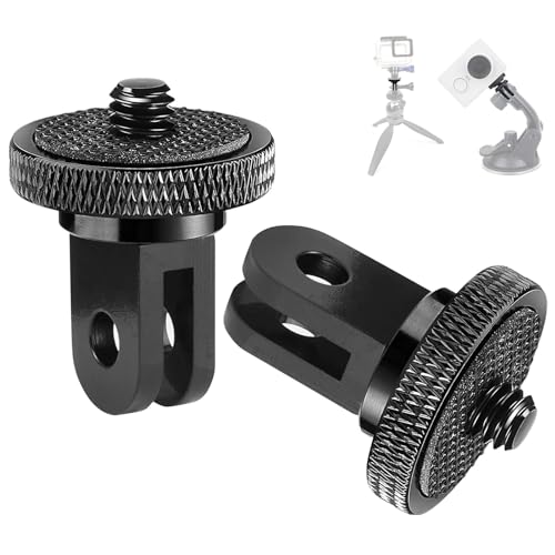 YAHUNI Aluminium 1/4 Zoll Stativ Adapter Kamera Halterung Adapter Halterungen Stativadapter für Insta360 one x2 Sony Sjcam Sj4000 Xiaomi Xiaoyi Und Anderen Action-Kamera