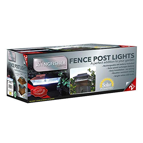 NEW 2 X SOLAR OUTDOOR DECKING POST LED POWERED LIGHT GARDEN DECK CAP SQUARE FENCE LAMP