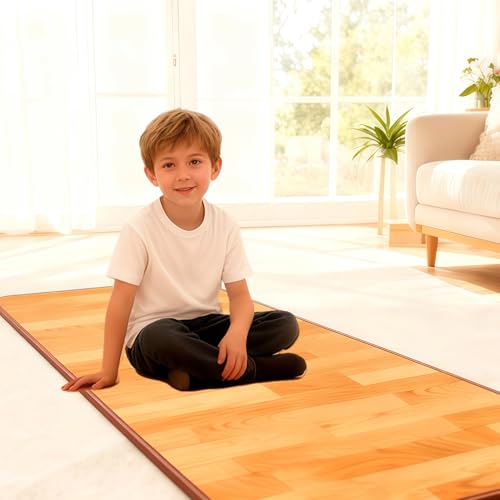 Heated Floor Mats Heated Floor Carpet Electric Heated Rug with Adjustable Temperature 12 Hour Timer Radiant Floor Heater for Yoga/Indoor/Under Desk (20x39 Inch/50x100 cm)