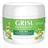 GRISI Crema Facial Hidratante con Aloe Vera, Ácido Hialurónico & Vitamina E, 110 g