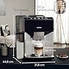 Siemens Kaffeevollautomat EQ500 integral, farbiges TFT-Display, 9 Kaffee- und Milchgetränke, Doppeltassenfunktion, einfache Reinigung, entnehmbare Brüheinheit, Silber schwarz, TQ513D01