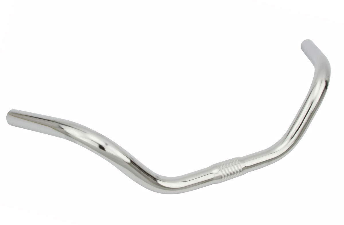 Alta Steel Bicycle Classic Children Handlebar, Clamp Size 25.4mm (1 Inch), Multiple Colors (Chrome)