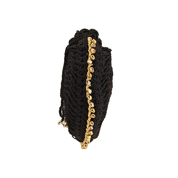 RDhruti Handmade Crochet Potli Bag, Batwa for Women and Girls | Potli Bags for Wedding, Stylish, Bridal - Image 5