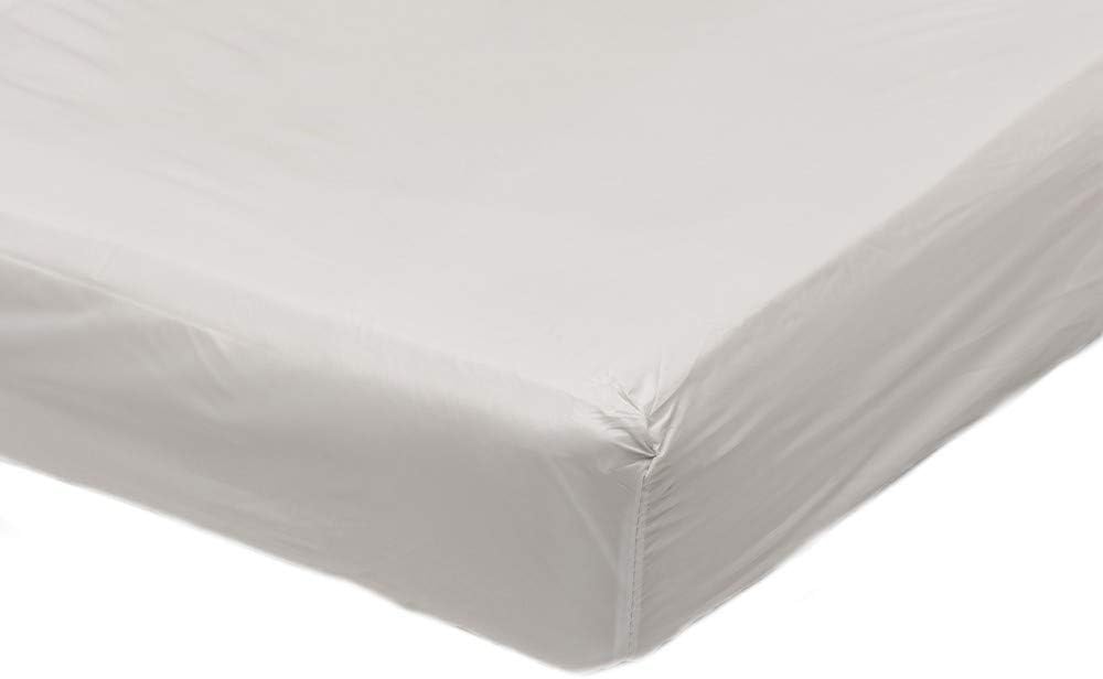 NRC Plastic Bed Sheet Waterproof Vinyl Heavy Duty Mattress Protector Washable Fitted Sheet (Single 193cm x 90cm)