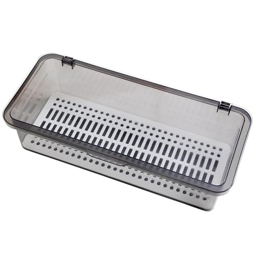 Boîte stockage transparent argenterie ventilée pour couverts - 8