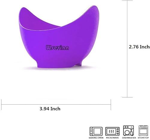 Miniatura 3 de Olla de huevos escalfados, tazas de silicona para escalfar huevos con soportes de anillo, taza antiadherente para cocinar huevos en microondas o