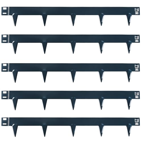 UNIGARDIA Flexible Rasenkante aus Metall 5 m - Garten Metall Beeteinfassung 150 mm Hoch - Beetbegrenzung Metall Einfach einschlagen, 1 Paar...