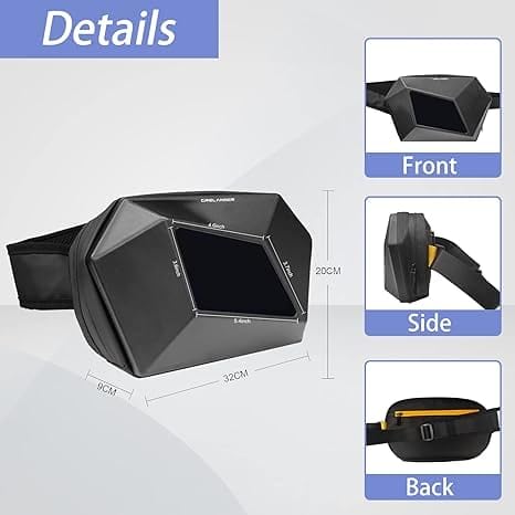 Image of AL KIAN LED Backpack Devil's Eye Shoulder Bag Crossbody Bag Hard Shell Waterproof App Control DIY Programable LED Motorcycle Backpack Riding Sling Backpack for Travel, Camping & Cycling Daily Used